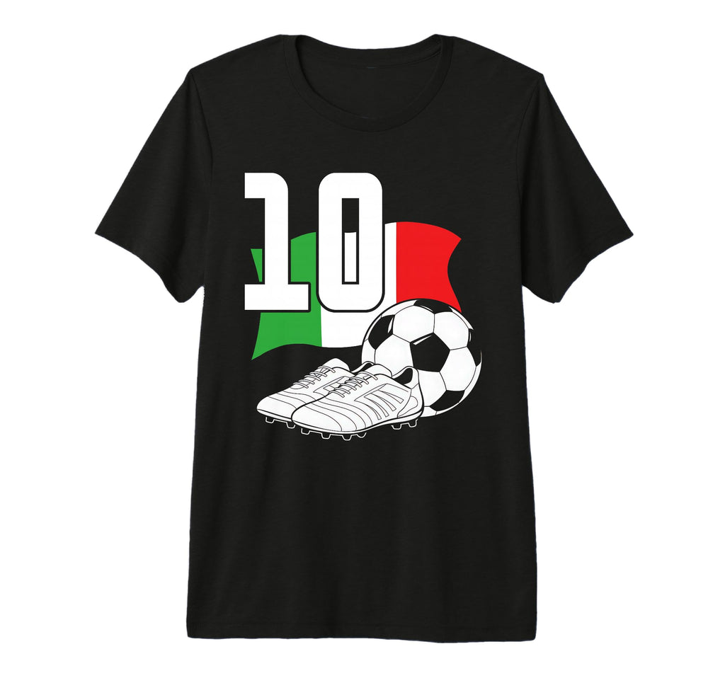 10 Soccer Birthday Gift Soccer T-Shirt - Casual Everyday Wear for Adults