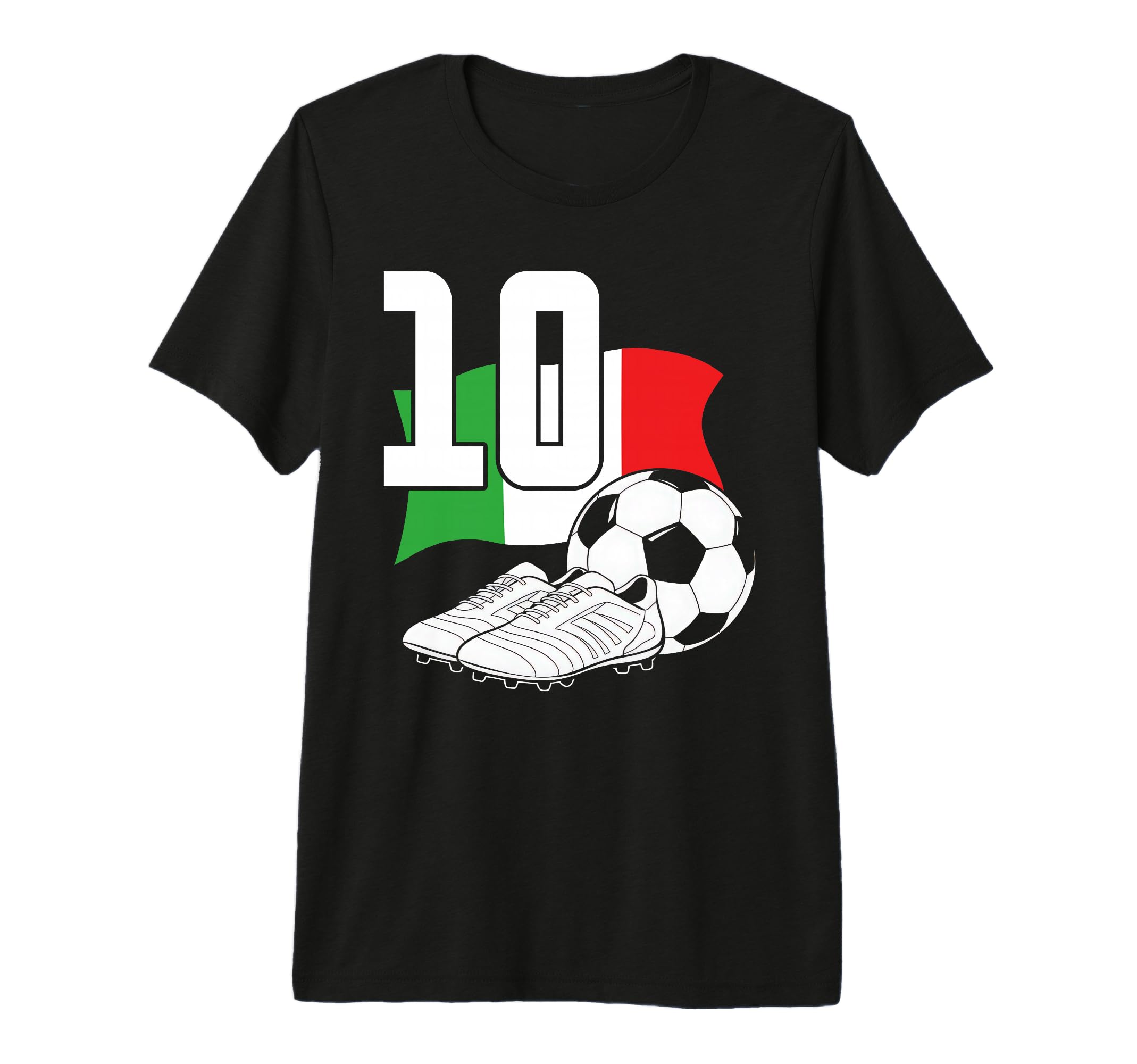 10 Soccer Birthday Gift Soccer T-Shirt - Casual Everyday Wear for Adults