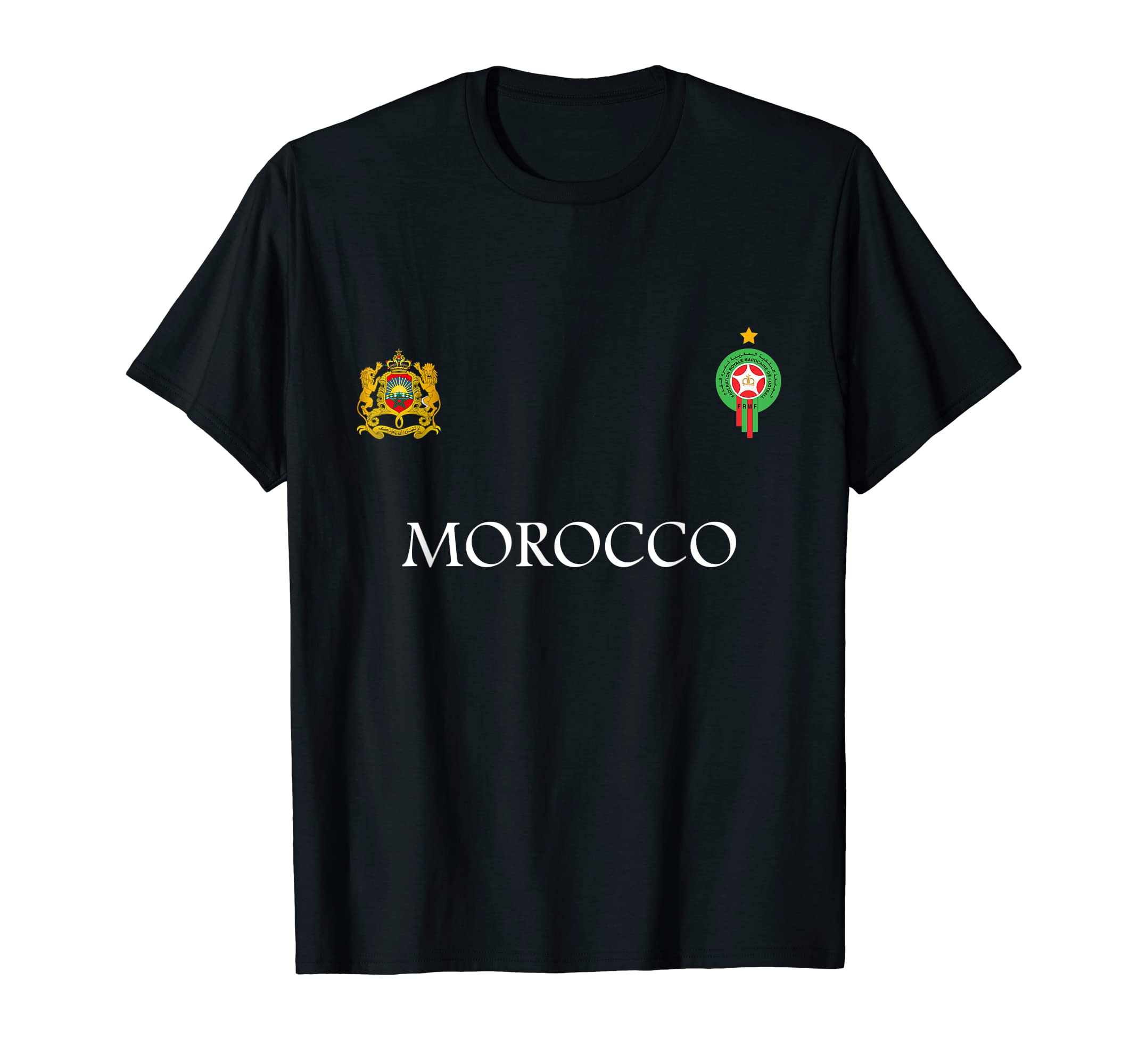 Morocco Flag Moroccan Soccer Morocco T-Shirt - Novelty Apparel Unisex