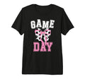 Game Day Soccer Game Day Coquette T-Shirt - Minimalist Print for Adults
