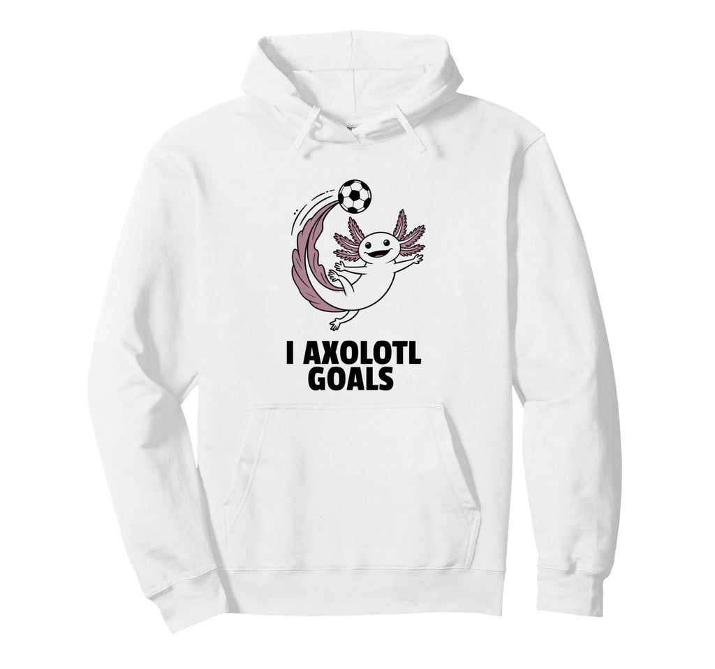 Minimalist Axolotl Soccer Player And Hoodie - Streetwear Style Unisex