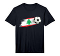 Lebanon Soccer Ball Lebanon Flag Jersey T-Shirt - Aesthetic Graphic Unisex