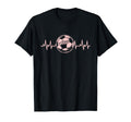 Soccer Heartbeat Sports Pastel T-Shirt - Minimalist Print Men Women