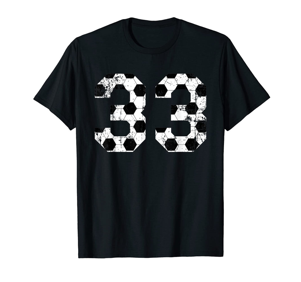 Soccer 33 Jersey Number T-Shirt - Aesthetic Graphic Men Women
