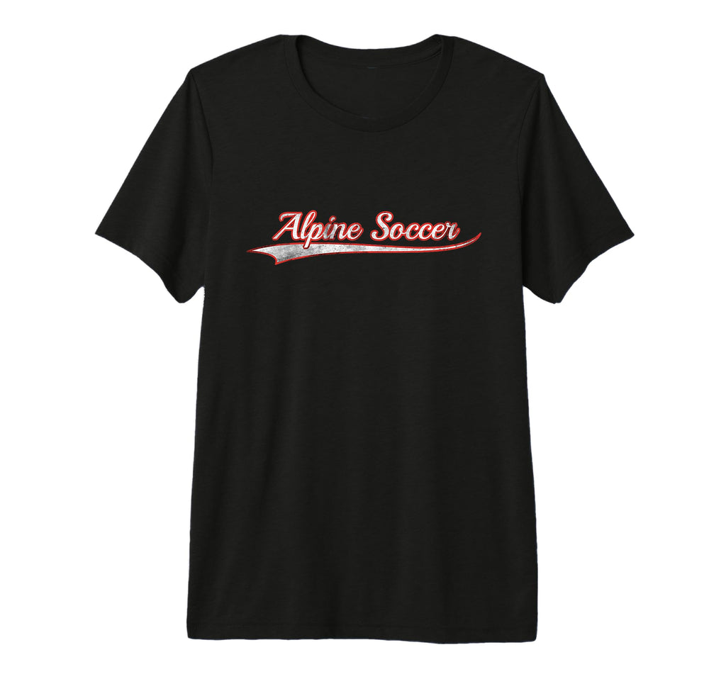 Alpine Soccer Varsity Distressed T-Shirt - Trendy Graphic Men Women