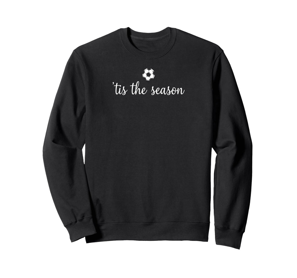 Tis Season Soccer Minimalist Cozy Sweatshirt - Minimalist Print Men Women