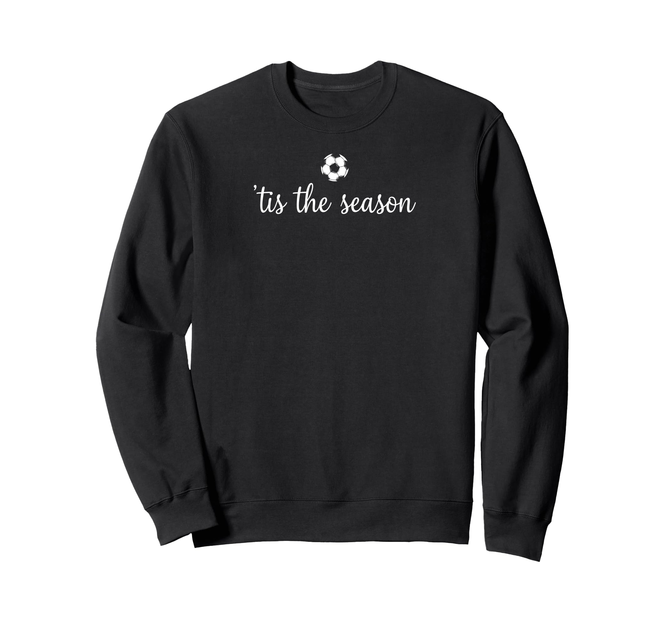 Tis Season Soccer Minimalist Cozy Sweatshirt - Minimalist Print Men Women