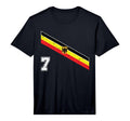 German Soccer Number 7 Deutschland T-Shirt - Minimalist Print Men Women