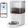 WOPET Automatic Cat Feeder, WiFi Dog Feeder with APP Control for Remote Feeding, Automatic Cat Food Dispenser with 10S Voice Record,1-10 Meals Per Day for Cats and Dogs