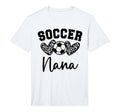 Soccer Nana Matching Family Soccer T-Shirt - Casual Everyday Wear Unisex