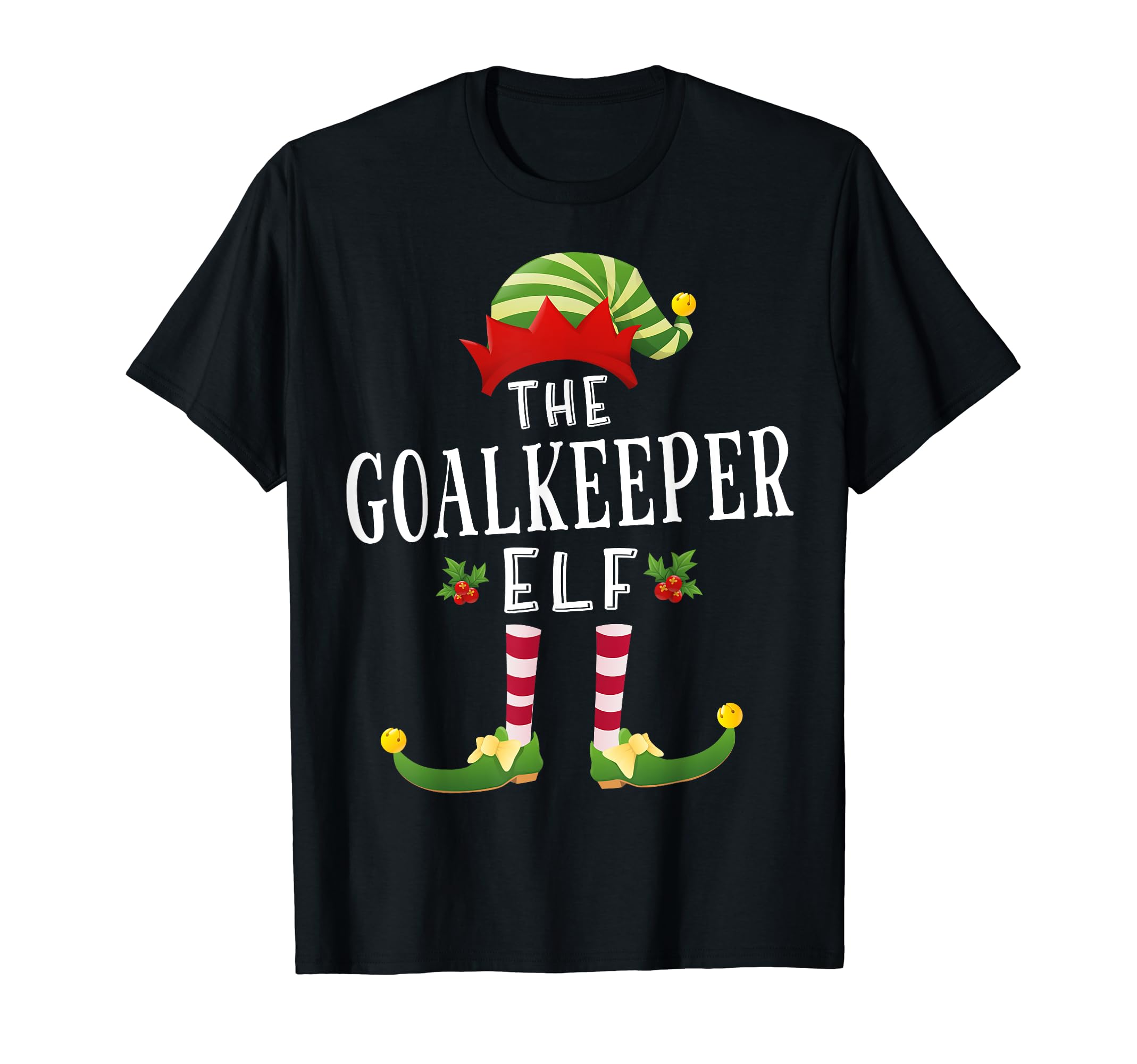 Goalkeeper Elf Matching Pajama T-Shirt - Casual Everyday Wear Men Women