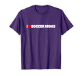 I Love Heart Soccer Moms T-Shirt - Streetwear Style for Adults