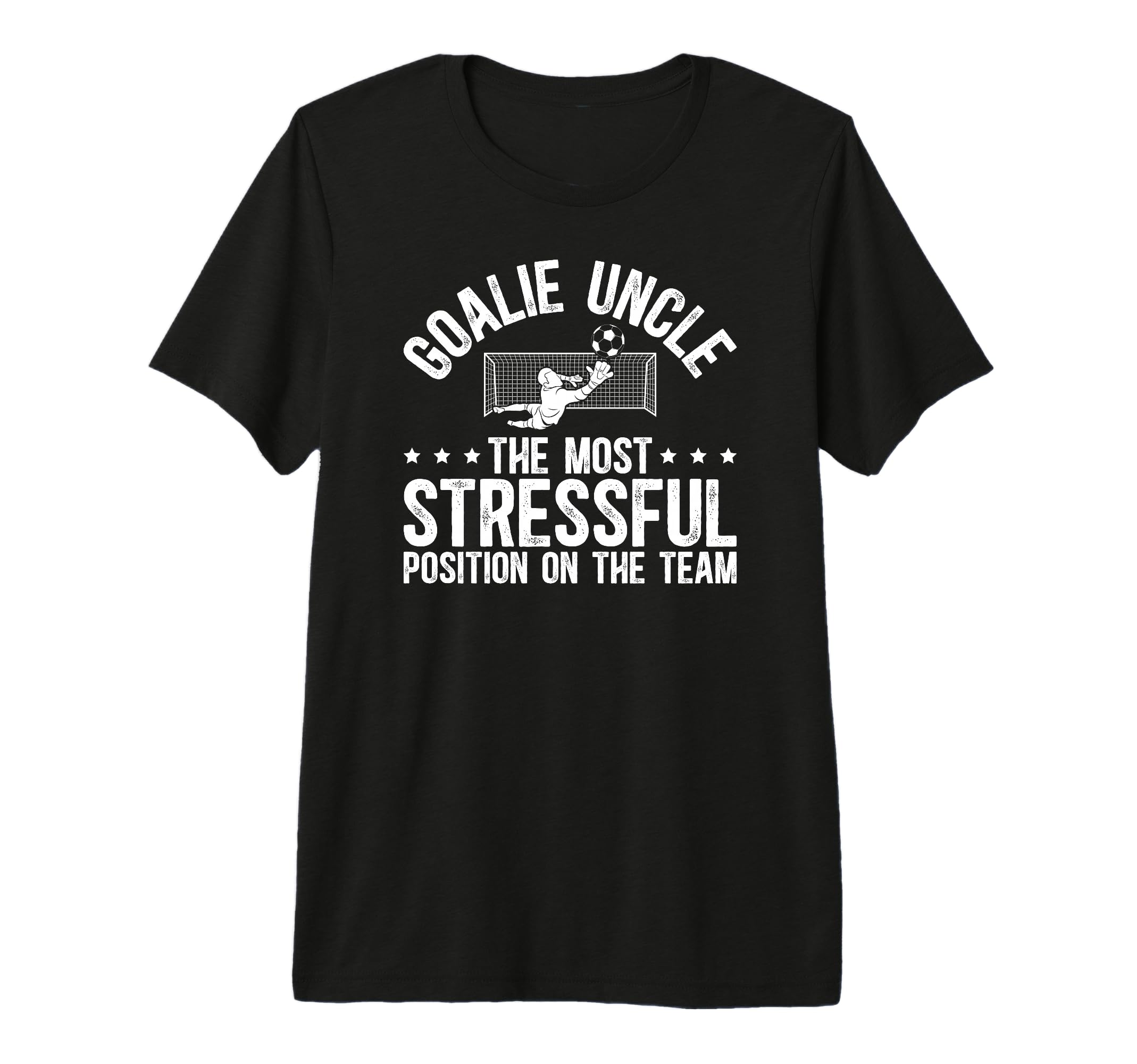 Mens Funny Soccer Goalie Uncle T-Shirt - Streetwear Style for Adults