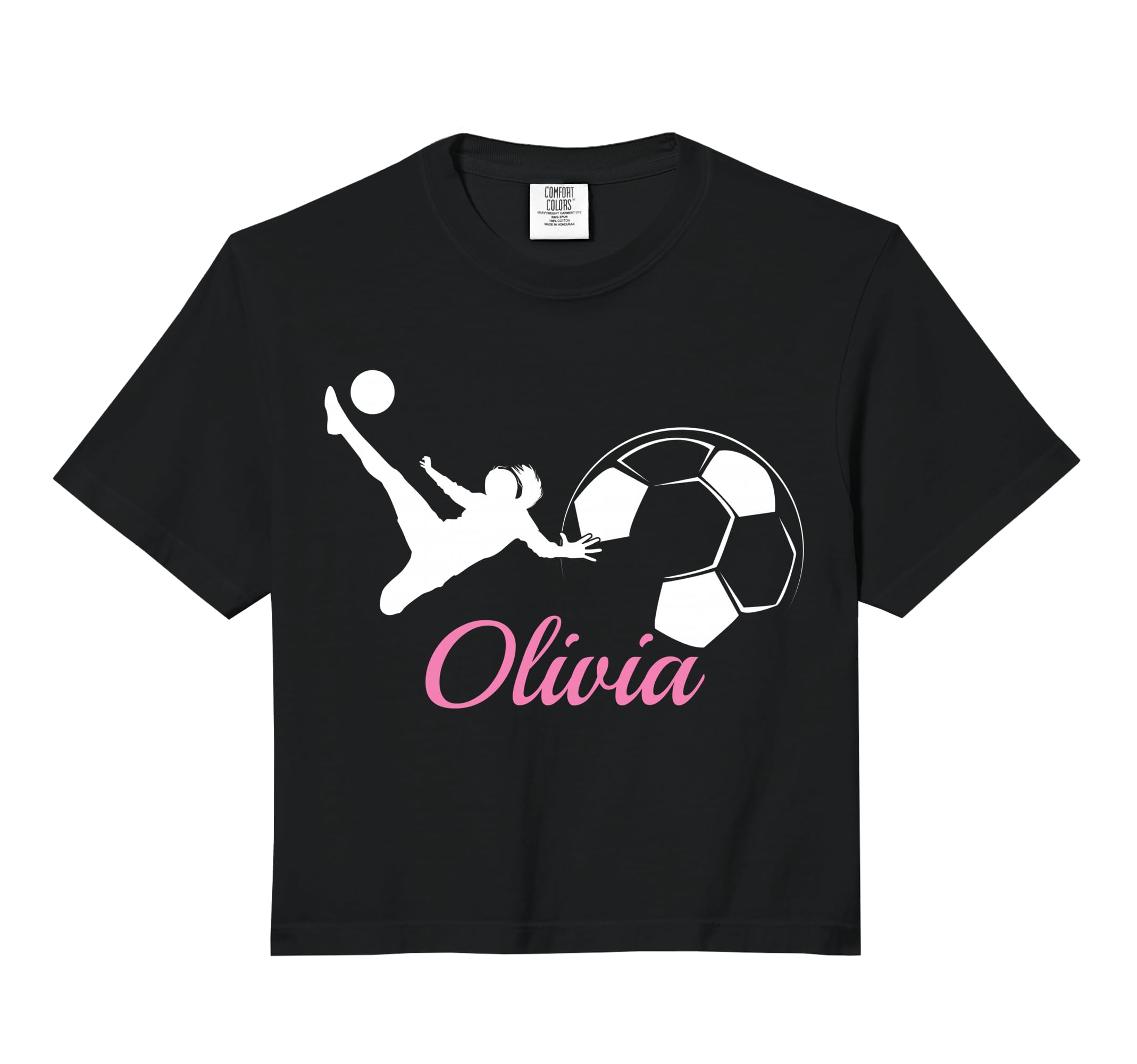 Olivia Name Soccer Personalized Gift Hoodie - Minimalist Print Men Women