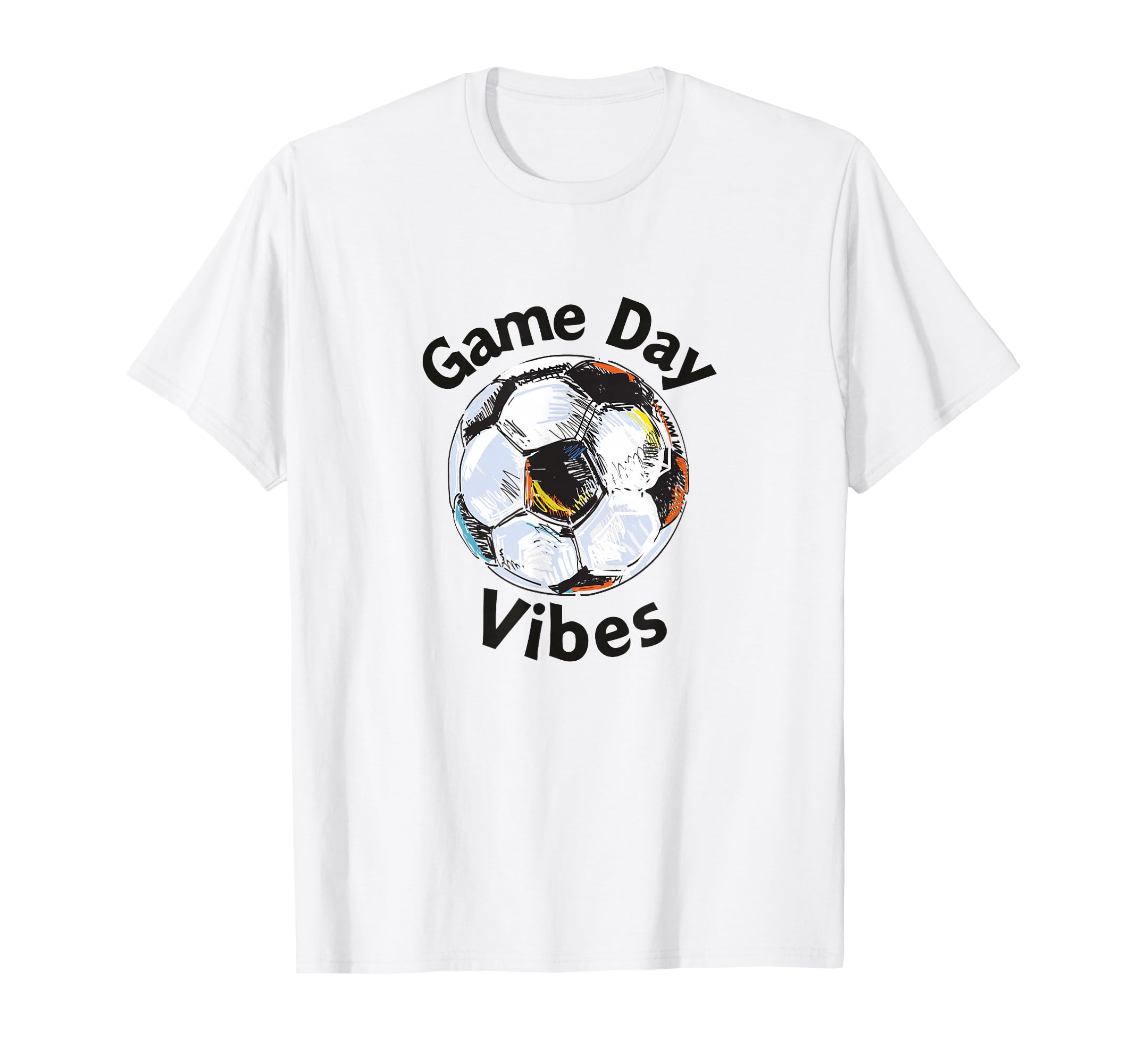 Soccer Game Day Vibes Football T-Shirt - Casual Everyday Wear for Adults