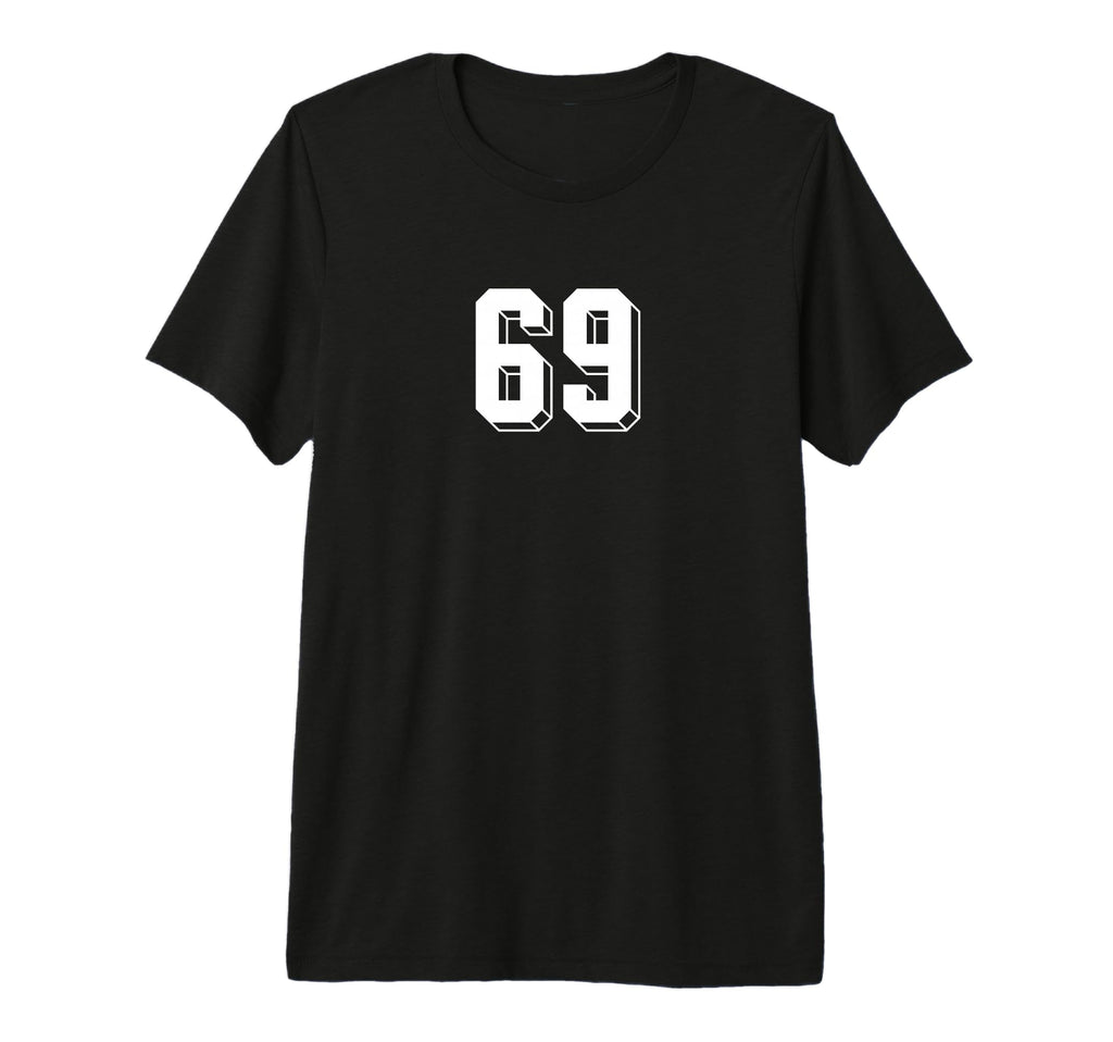 Number 69 80S 90S Soccer Team Jersey T-Shirt - Unique Graphic Men Women