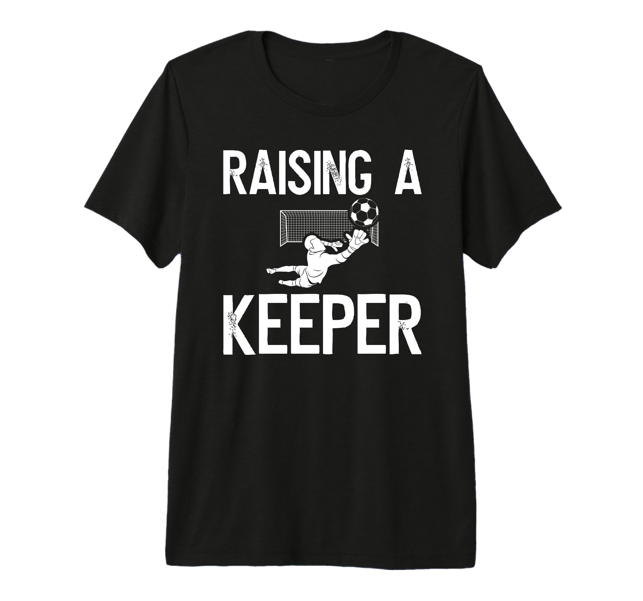 Mens Raising Soccer Keeper Dad T-Shirt - Aesthetic Graphic Men Women