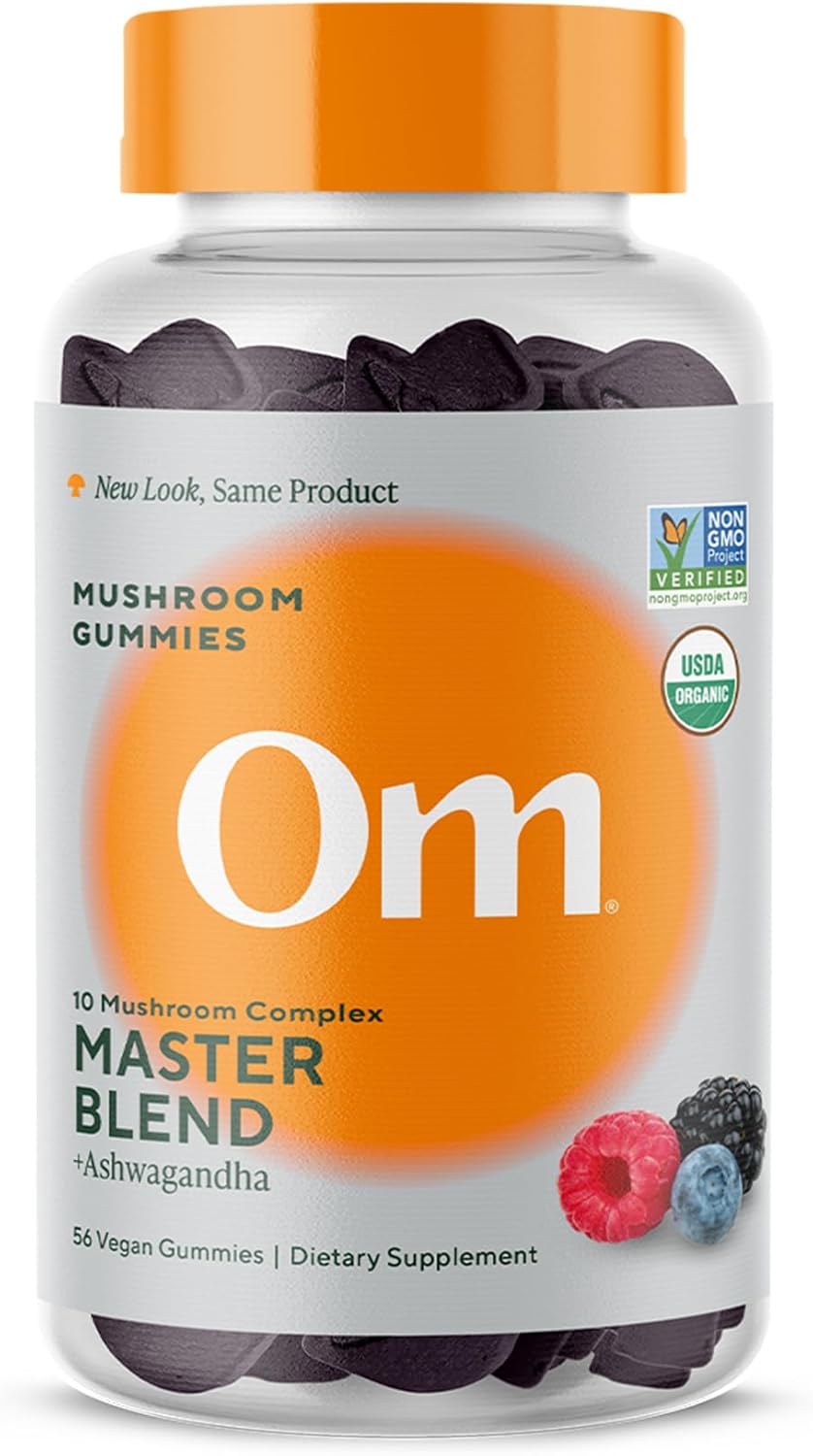 Om Organic Master Blend Mushroom Gummies, 56 Count