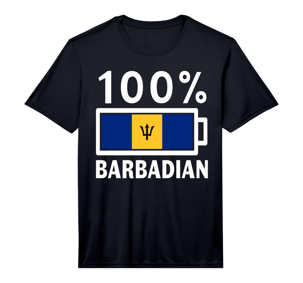 Barbados Flag 100 Barbadian Battery T-Shirt - Streetwear Style Men Women