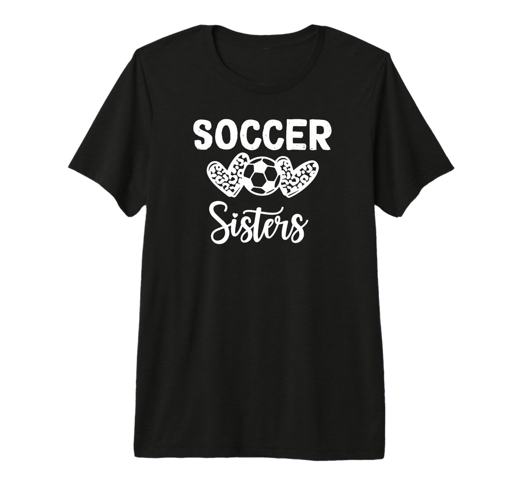 Soccer Sister Leopard Tri Blend T-Shirt - Casual Everyday Wear for Adults