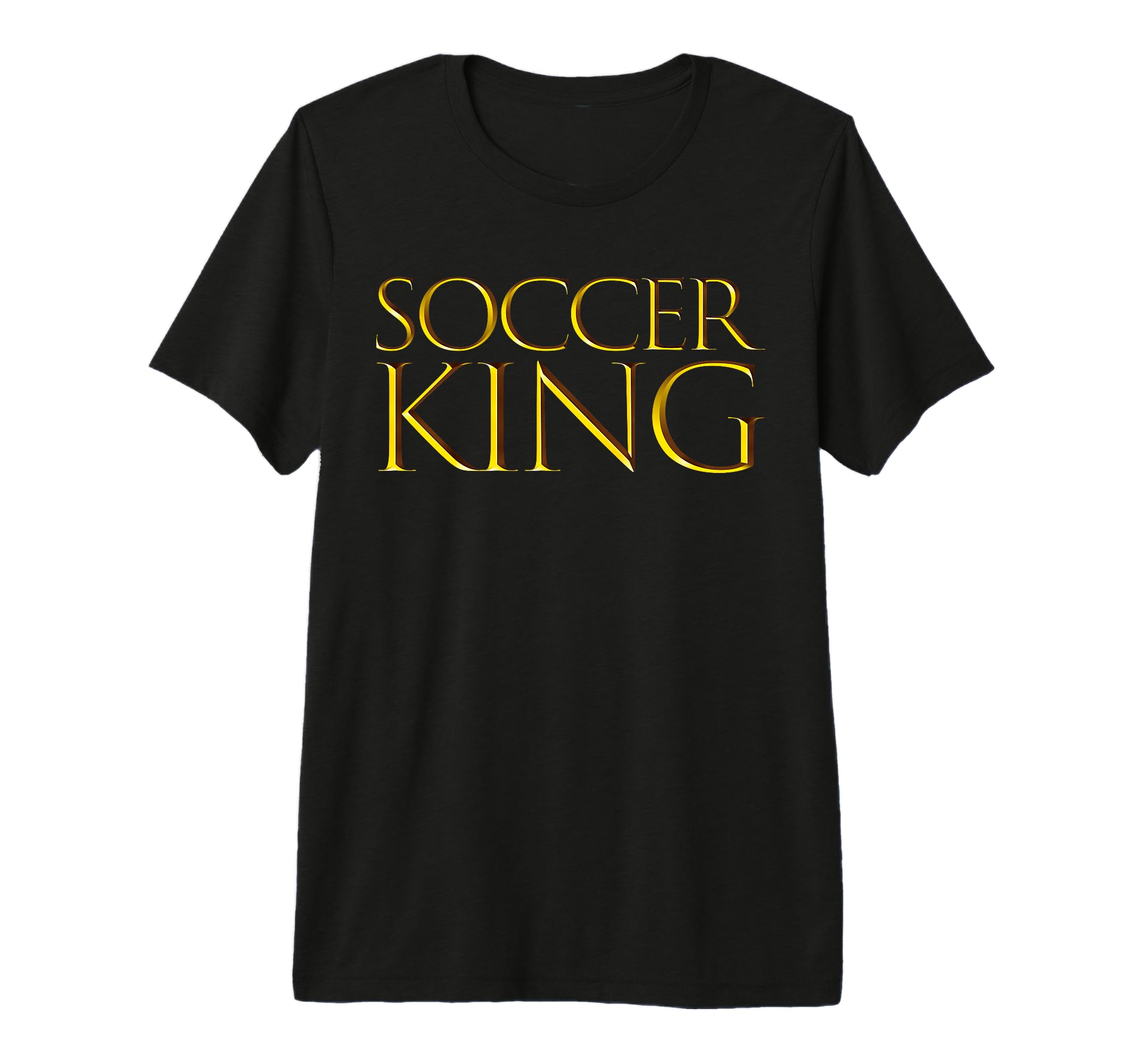 Mens Soccer King Professional Sports T-Shirt - Unique Graphic Men Women