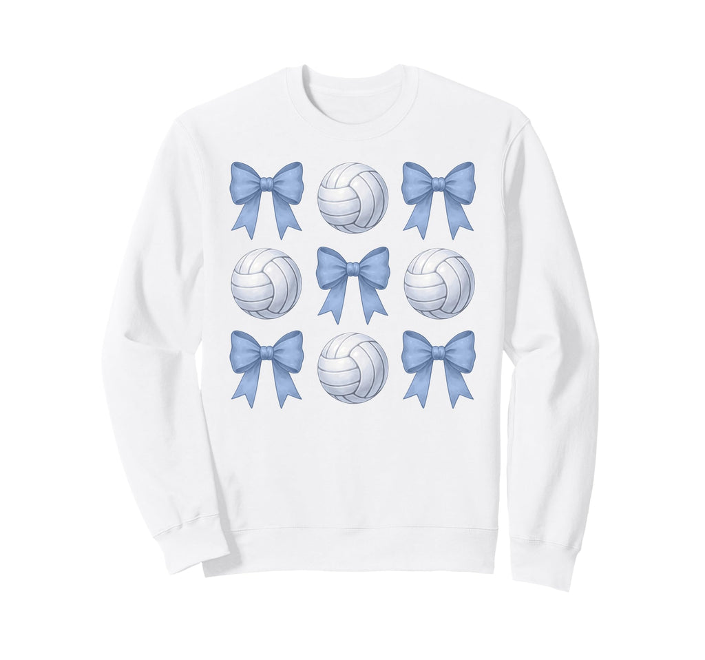 Volleyball Coquette Toile Sweatshirt - Casual Everyday Wear for Adults