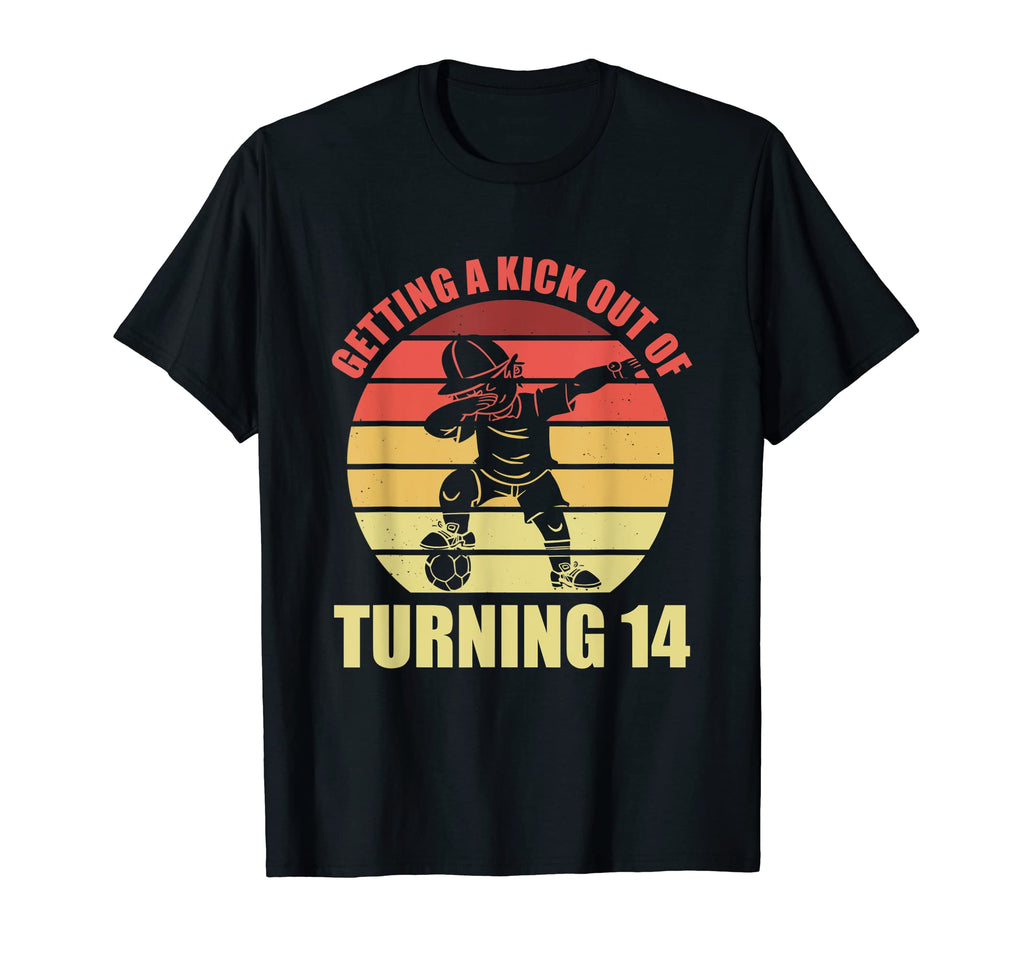 14 Year Old Happy 14Th Birthday Soccer T-Shirt - Trendy Graphic for Adults