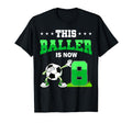 This Baller Is Now 8 Soccer 8Th T-Shirt - Fun Novelty Design for Adults
