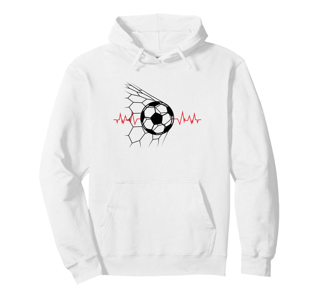 Soccer Ball Heartbeat Players And Hoodie - Unique Graphic for Adults