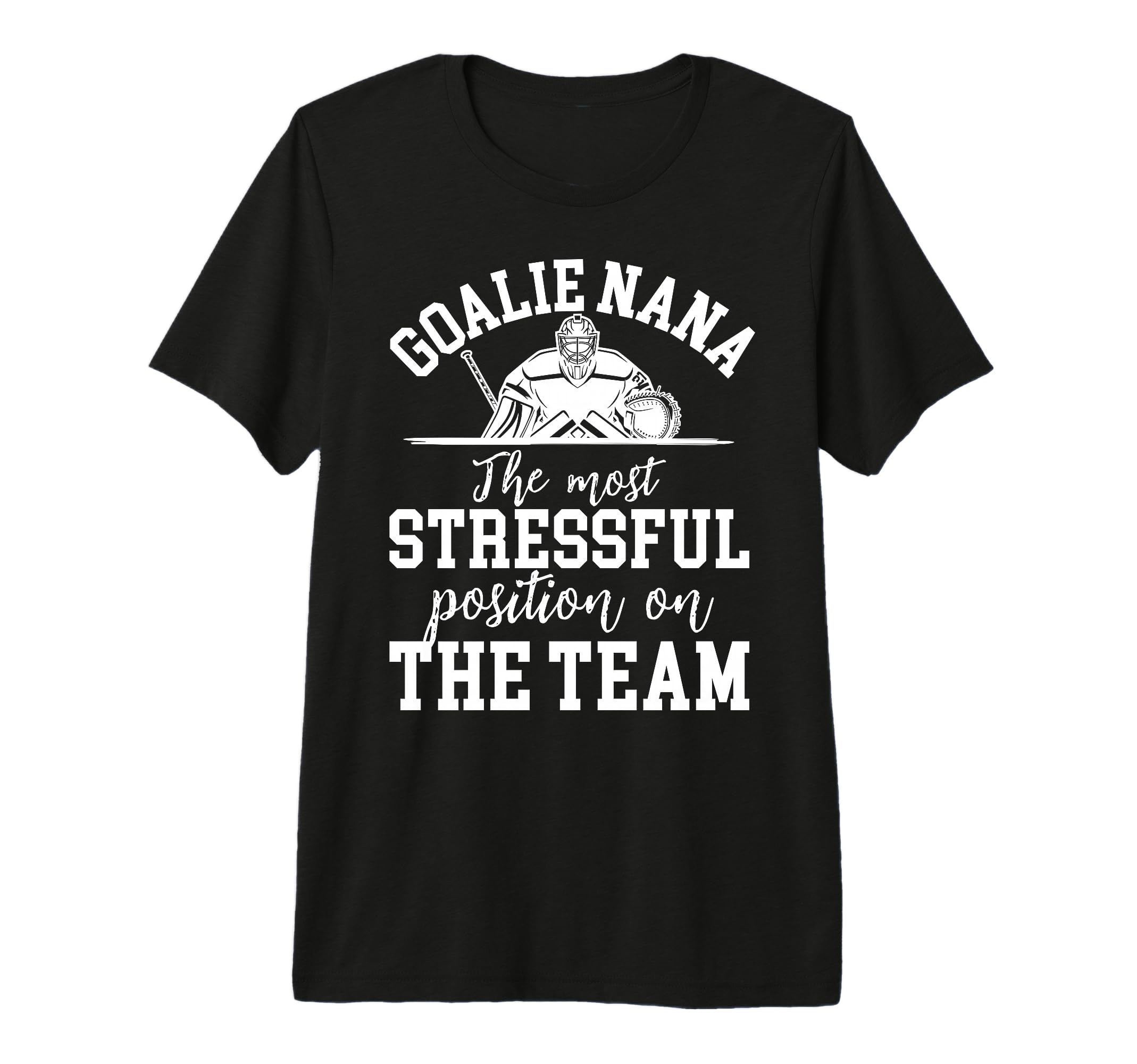 Funny Hockey Goalie Nana Hockey Keeper T-Shirt - Unique Graphic Men Women