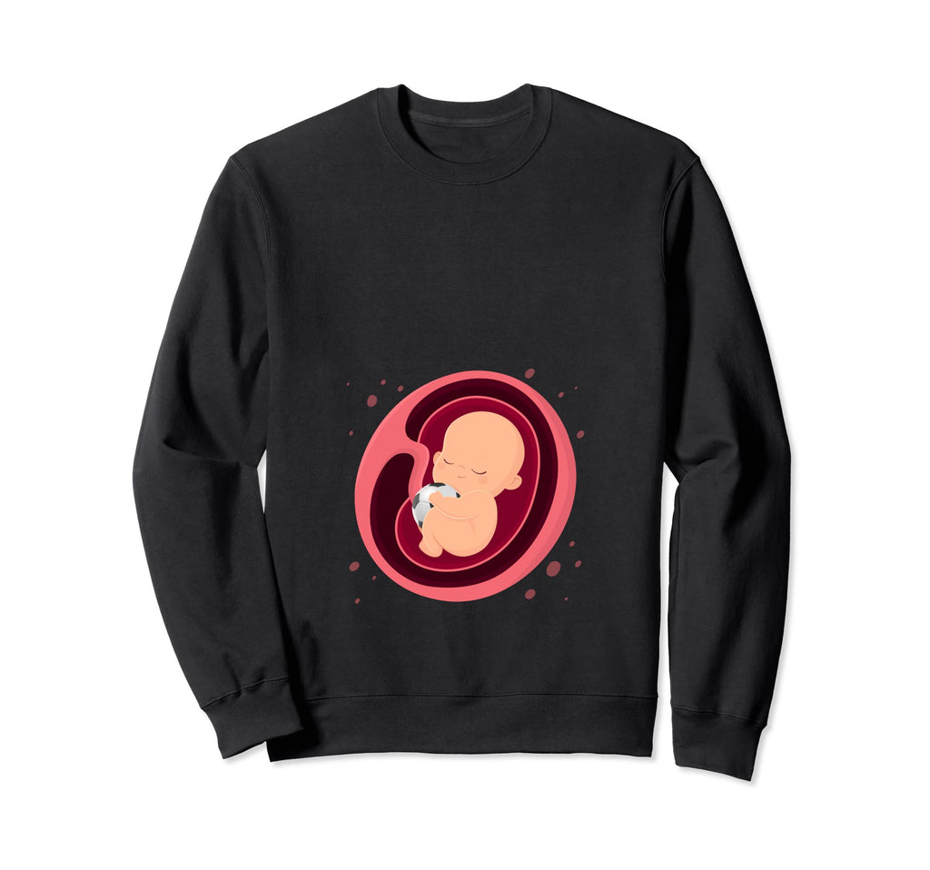 Pregnancy Announcement Soccer Players Sweatshirt - Novelty Apparel Unisex