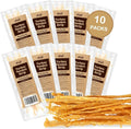 iPaw Turkey Tendons for Dogs, 100% Turkey and US Sourced Raw Material, Hypoallergenic, All Natural Human Grade Puppy Chew, Rawhide Alternative Dog Treats, 10 Unit/Packs Strip