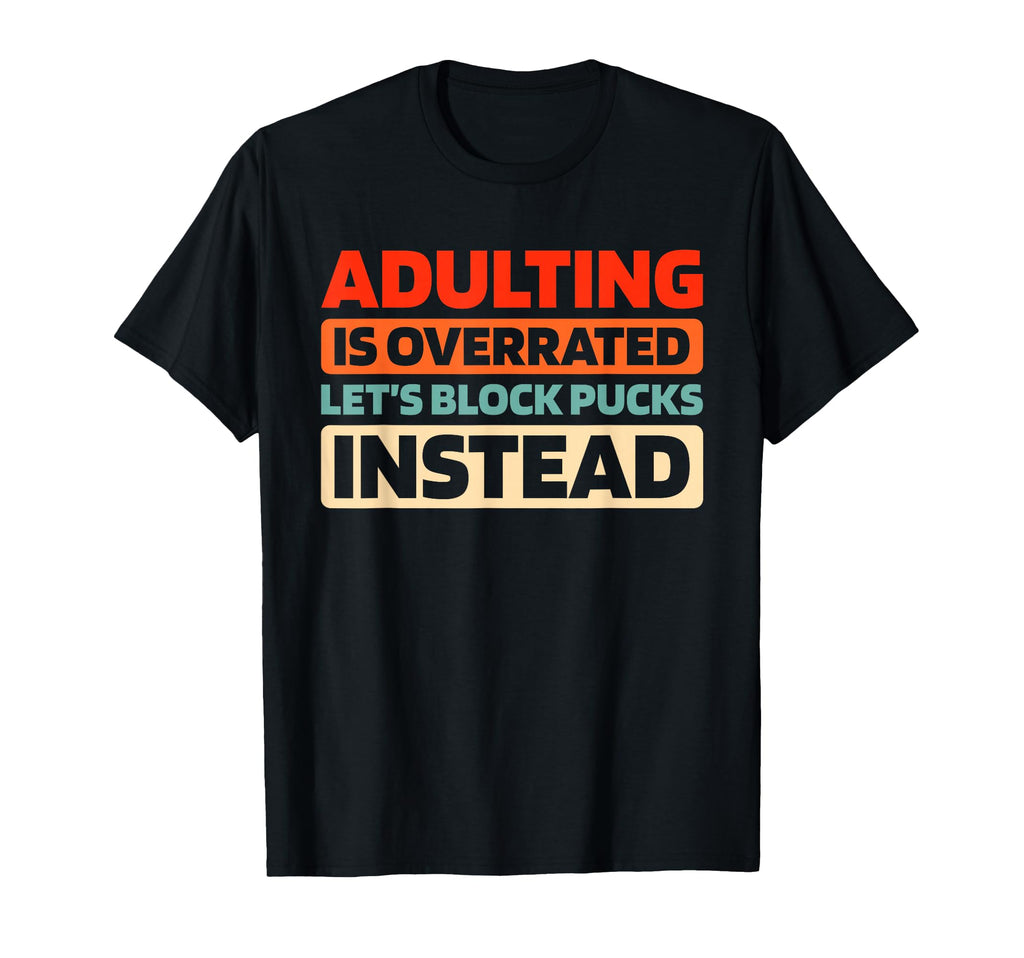 Hockey Goalkeeper Ice Hockey Goalie T-Shirt - Minimalist Print Men Women