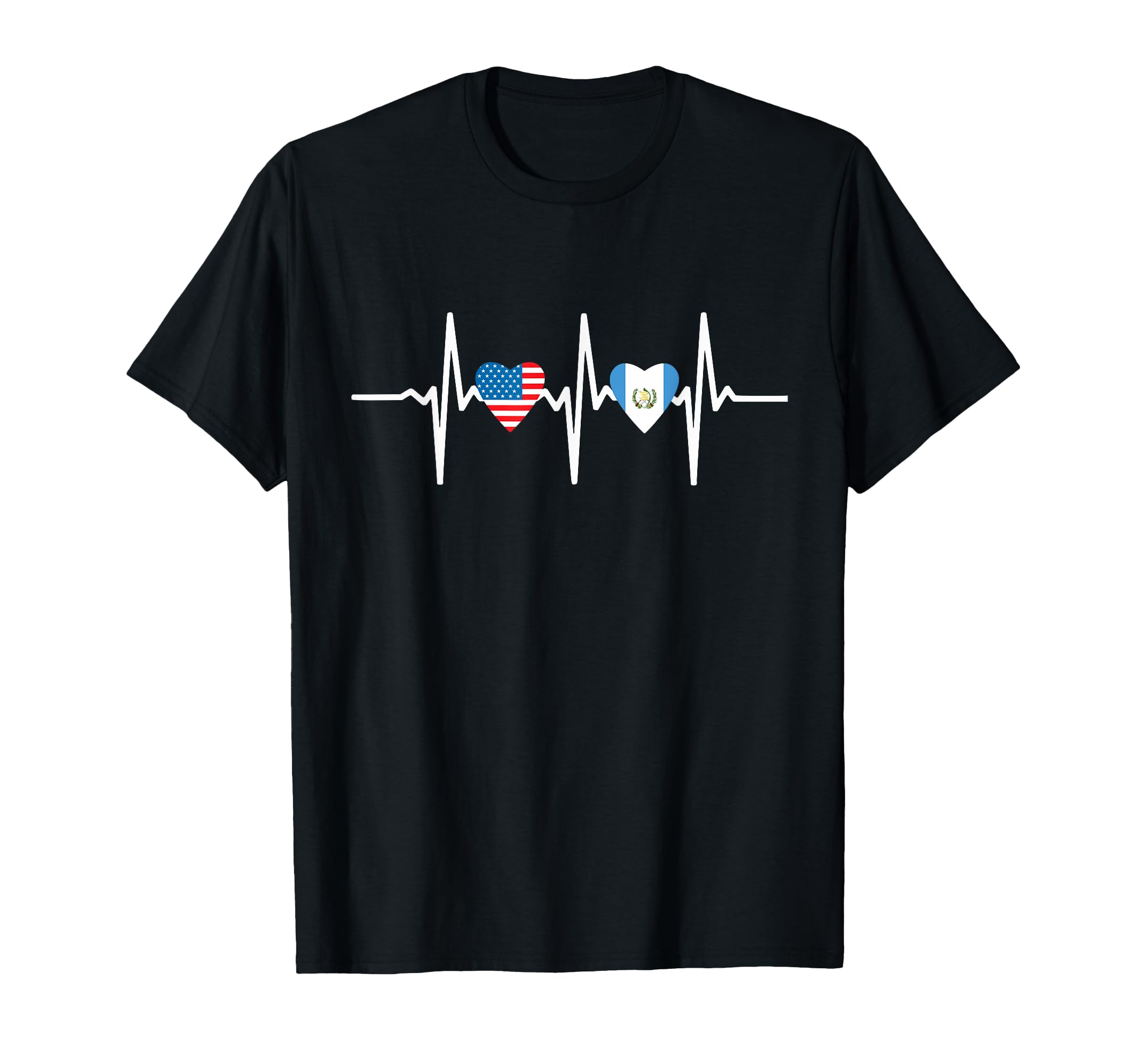 Half Guatemalan And American T-Shirt - Custom Art Print Men Women