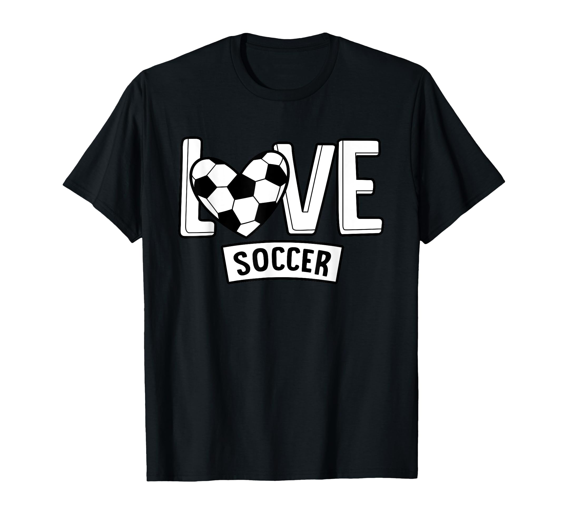 Love Soccer Funny Hearty Soccer Player T-Shirt - Trendy Graphic Men Women