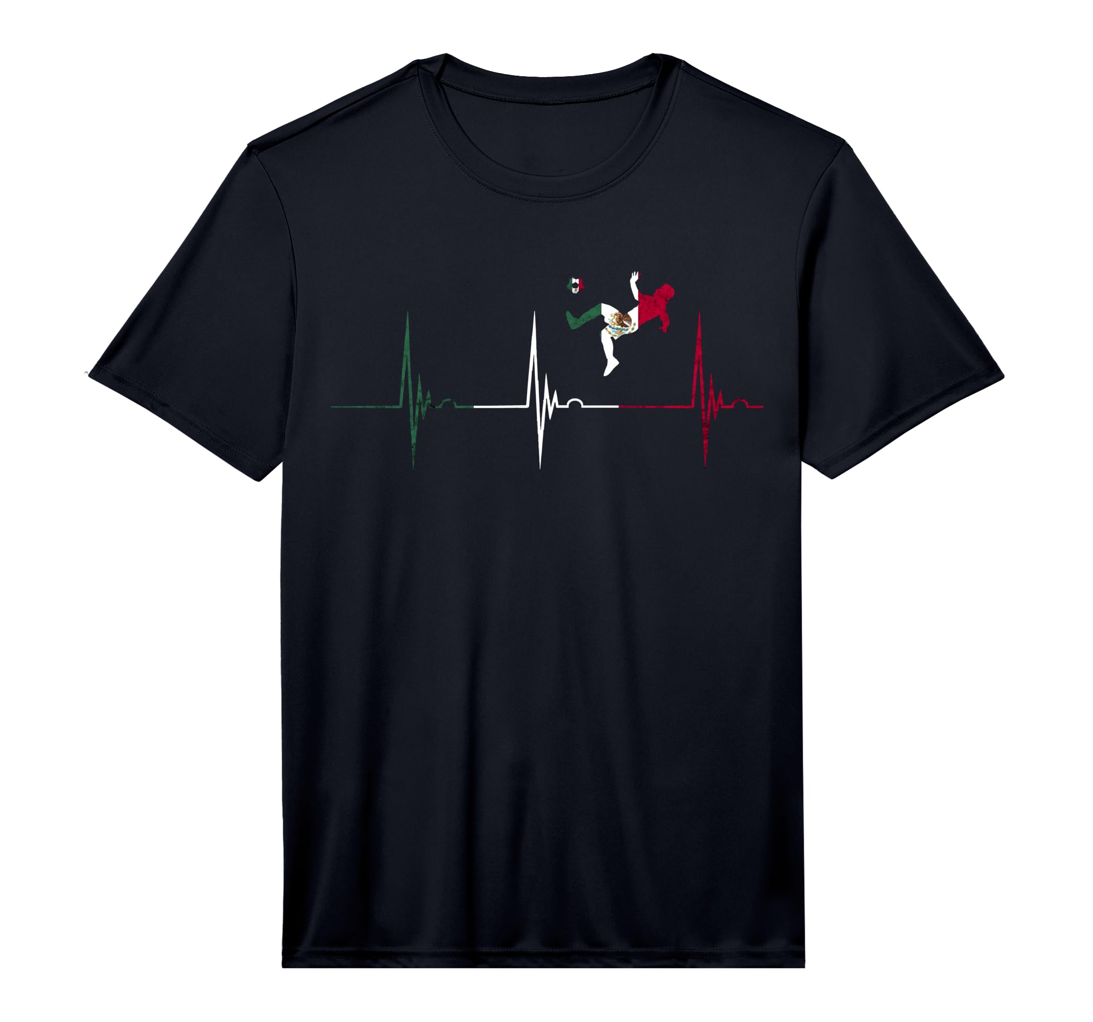 Mexican Pride Heartbeat Ekg Pulse Mexican T-Shirt - Unique Graphic Unisex