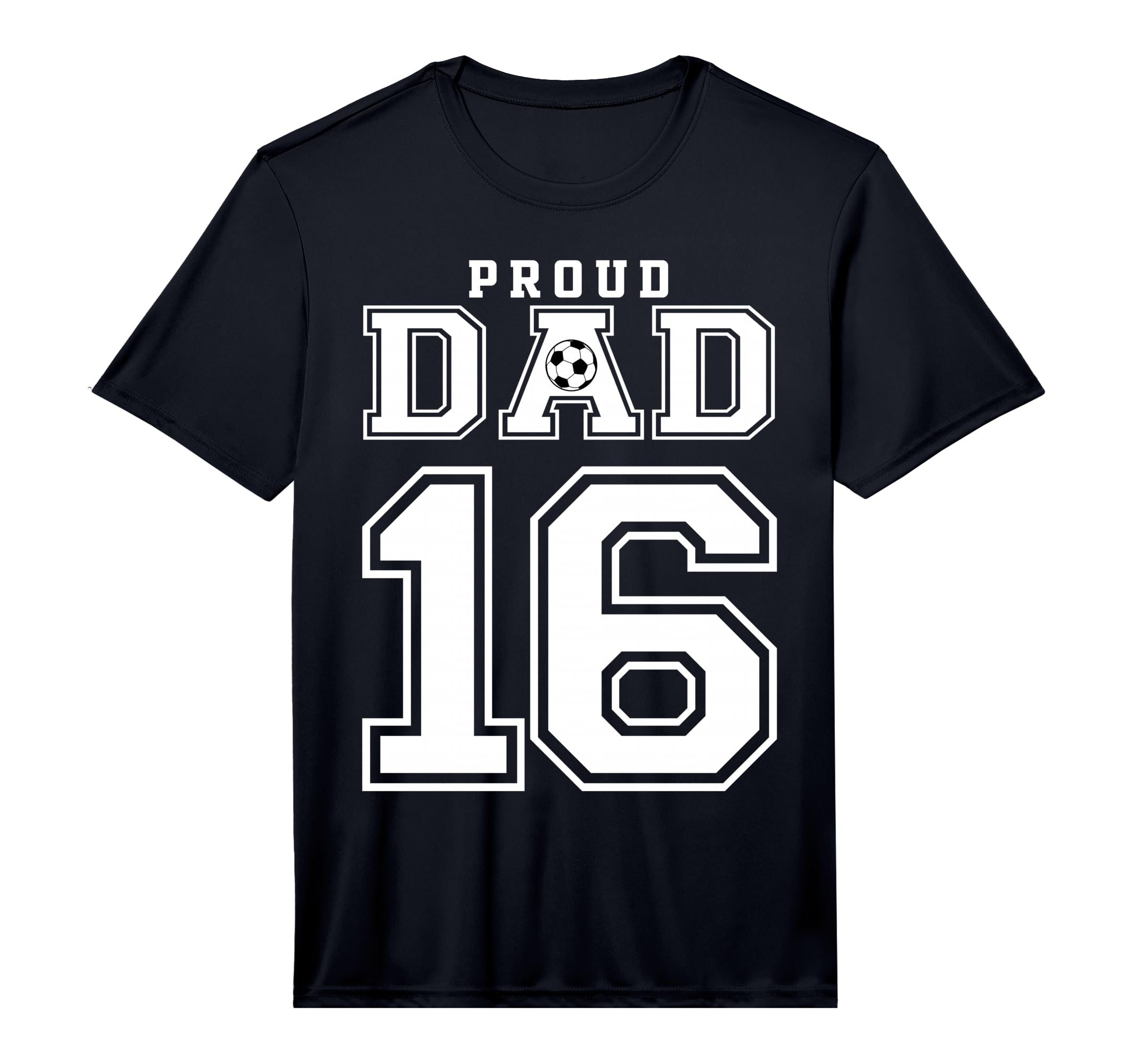 Number 16 Custom Proud Soccer Futbol T-Shirt - Casual Everyday Wear Unisex