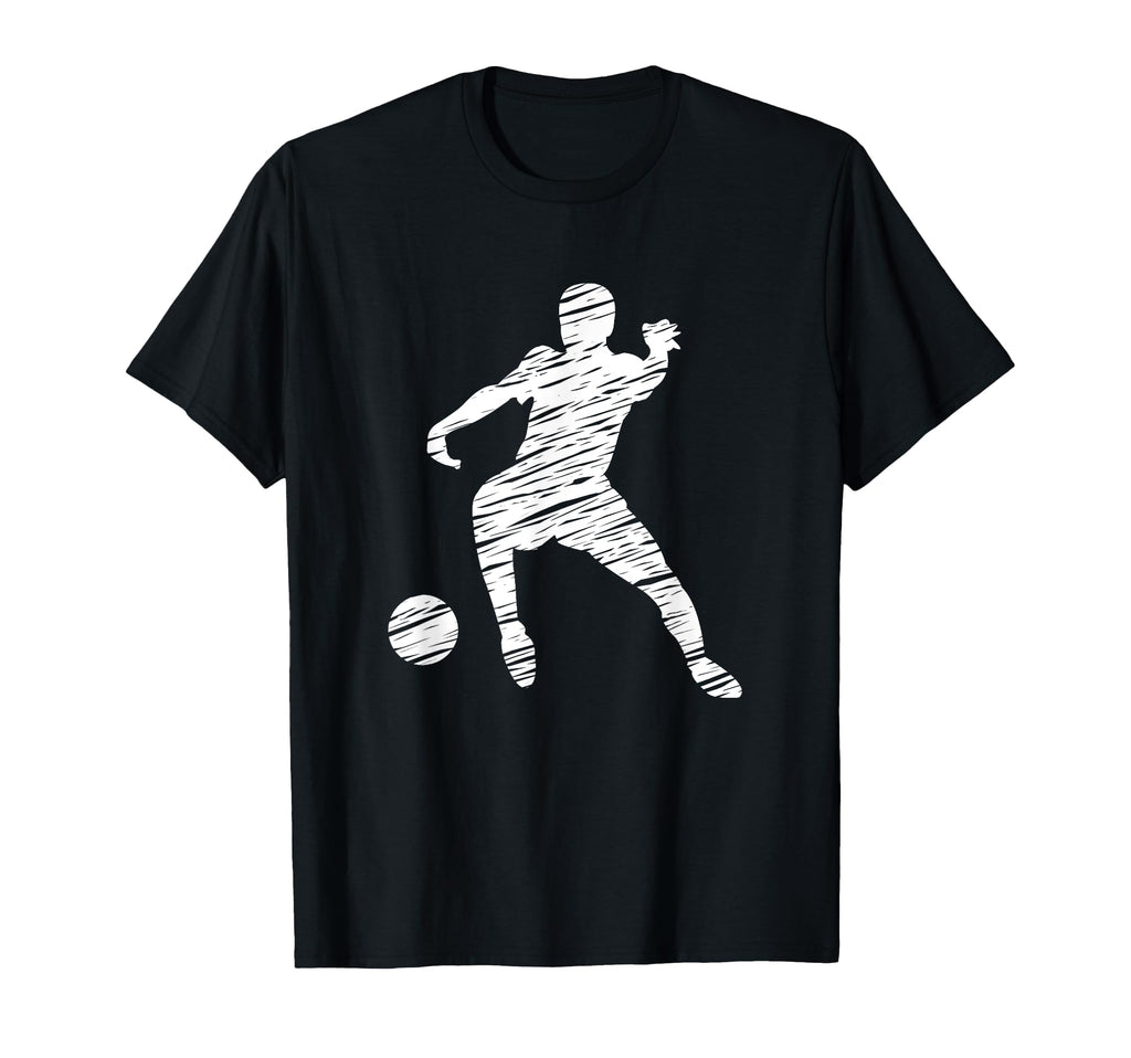 Soccer Player And Soccer Fan Motif T-Shirt - Trendy Graphic for Adults