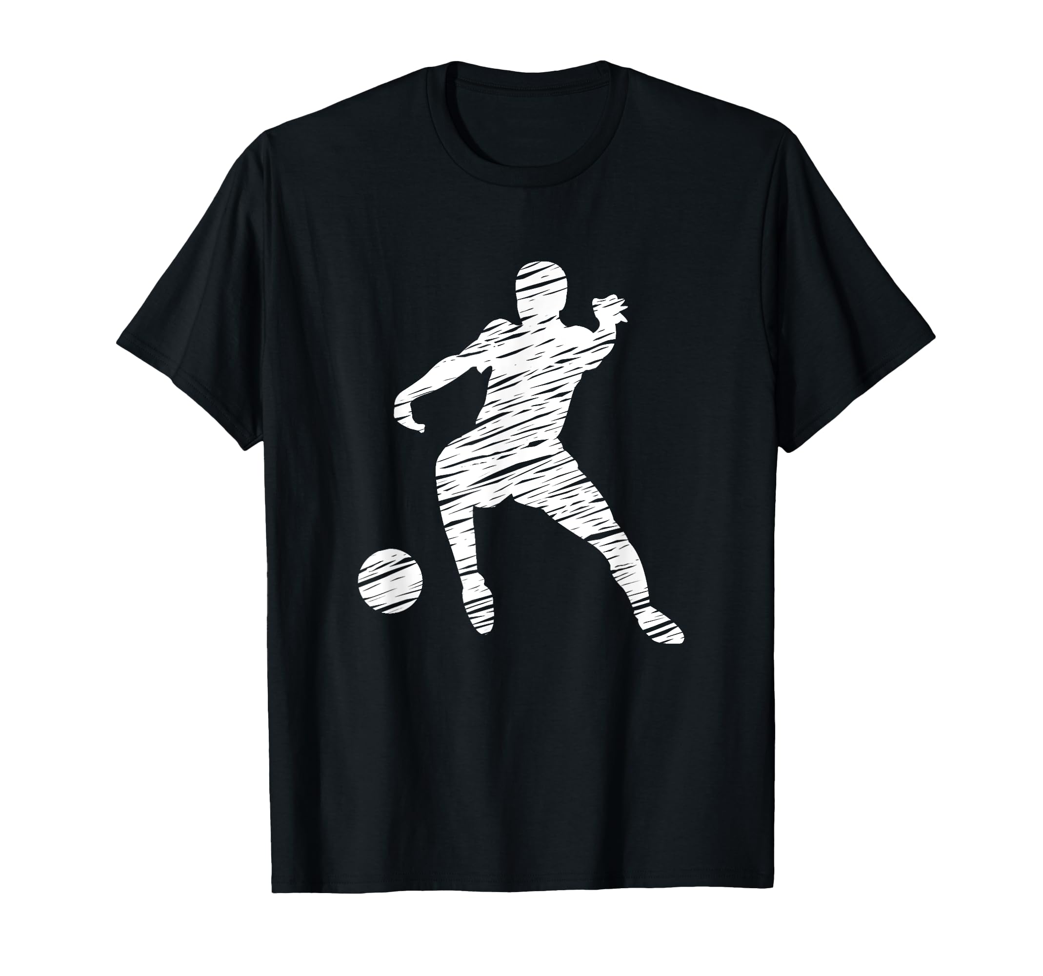 Soccer Player And Soccer Fan Motif T-Shirt - Trendy Graphic for Adults