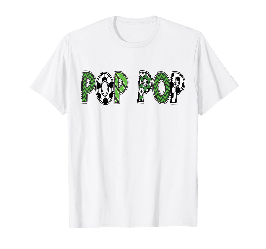 Soccer Pop Pop Birthday Soccer T-Shirt - Casual Everyday Wear for Adults