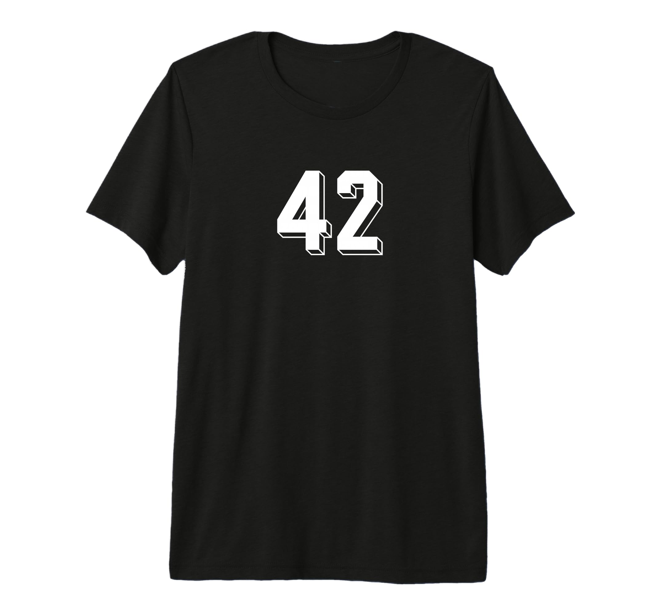 Number 42 80S 90S Soccer Team Jersey T-Shirt - Custom Art Print for Adults