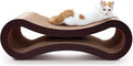Cat Scratcher Cardboard, Scratching Pad House Bed Furniture Protector, Infinity Shape, Curved