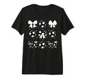 Coquette Soccer Bow Cheer Soccer Mama T-Shirt - Trendy Graphic Men Women