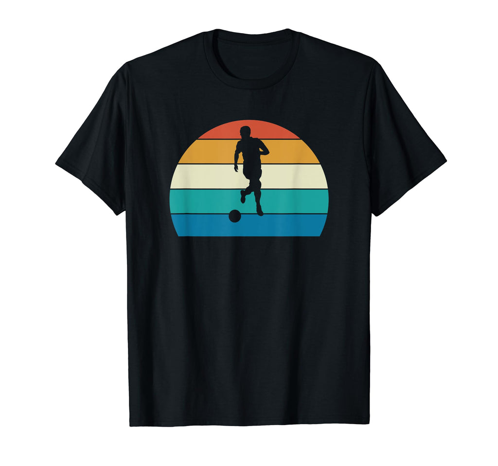 Soccer Player Dribbling Ball T-Shirt - Fun Novelty Design for Adults
