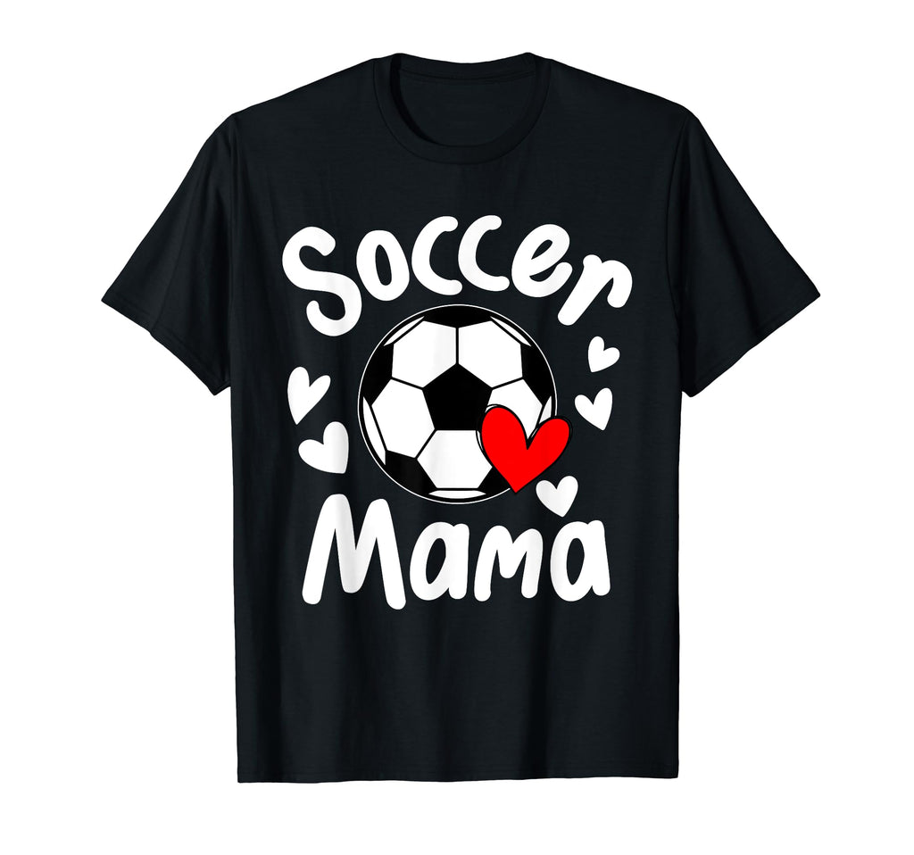 Soccer Mama Matching Daughter Heart T-Shirt - Minimalist Print for Adults