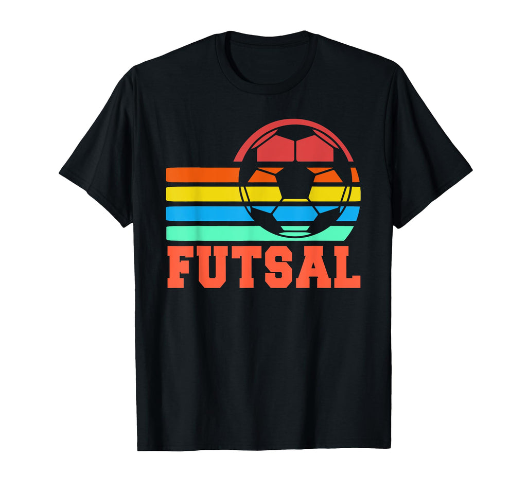 Futsal Rainbow Soccer Ball T-Shirt - Fun Novelty Design for Adults