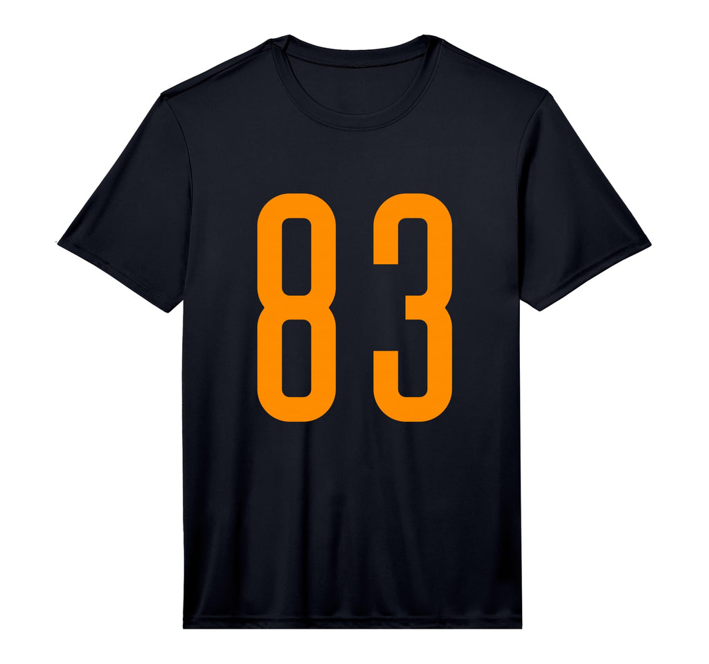 Orange Sports Team Number 83 T-Shirt - Streetwear Style Men Women