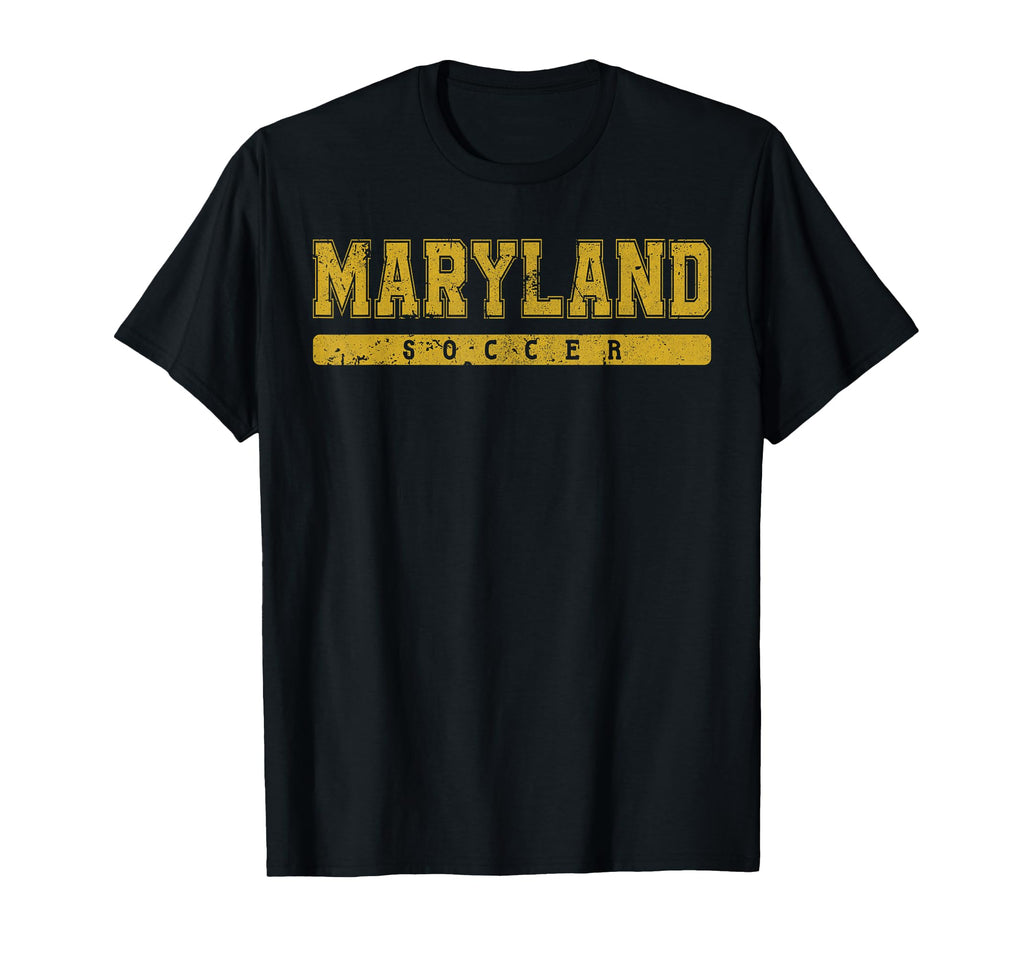 Maryland Soccer Tees Tanks Tops T-Shirt - Fun Novelty Design for Adults