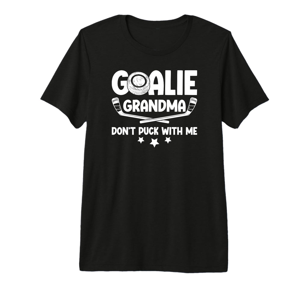 Hockey Goalie Grandma Funny Ice Hockey T-Shirt - Unique Graphic Unisex