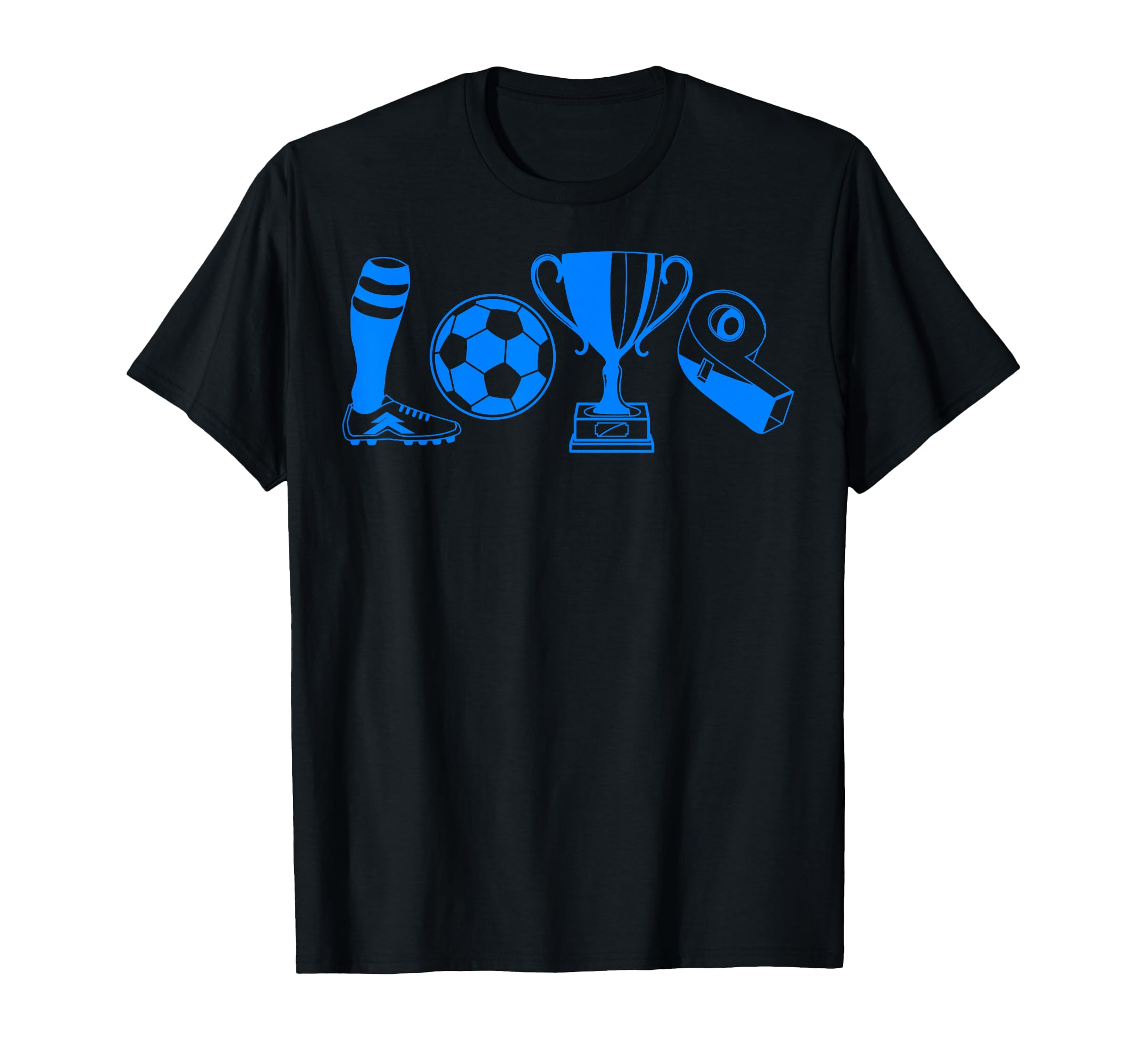 Soccer Love Gift Football Player Teens T-Shirt - Novelty Apparel for Adults